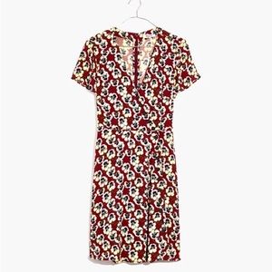 Madewell Button Wrap Dress in Viola Floral Womens Size 4